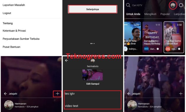 tutorial upload video Instagram TV