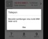 masalah sambungan atau kode MMi tidak valid